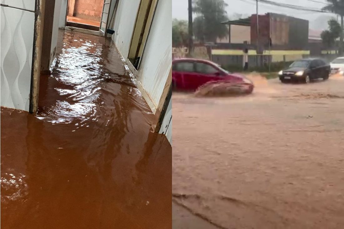 Chuvas intensas alagam bairros de Campo Grande e MS entra em alerta de tempestade e frio