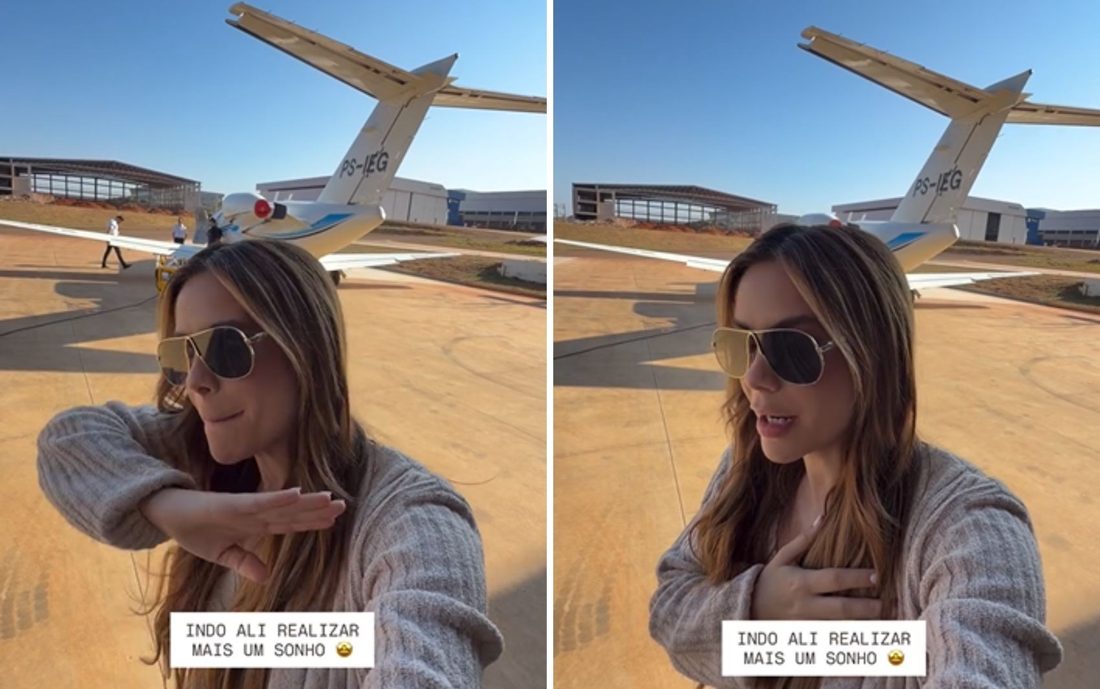 Avião com Mariana Fagundes faz pouso de emergência em Goiânia após gerador parar