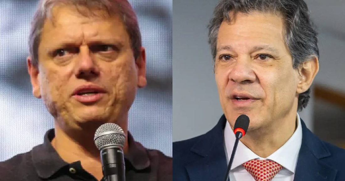 Pesquisa Quaest mede distância entre Tarcísio de Freitas e Fernando Haddad na corrida ao governo de São Paulo