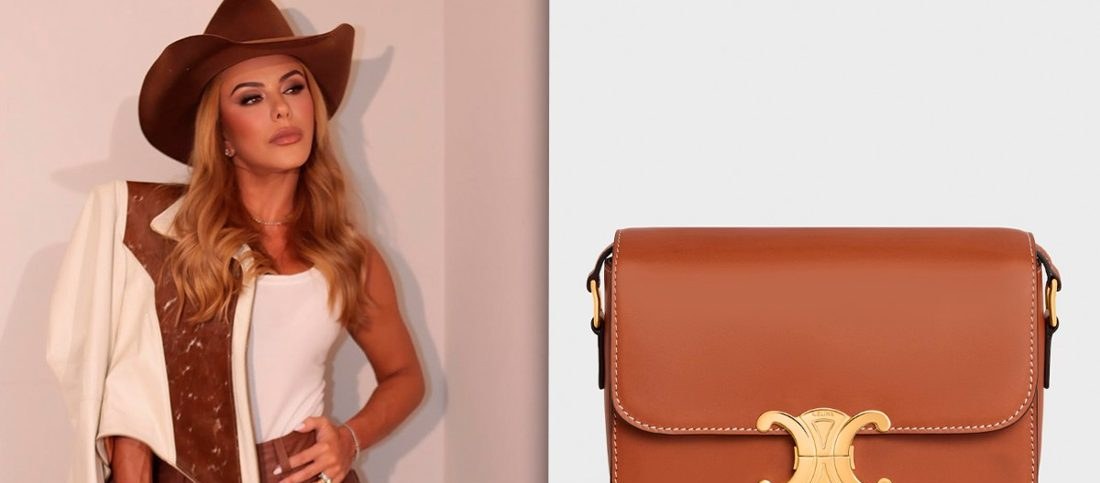 Poliana Rocha desfila look minimalista com bolsa Celine de R$ 34,5 mil no show de Leonardo em Barretos