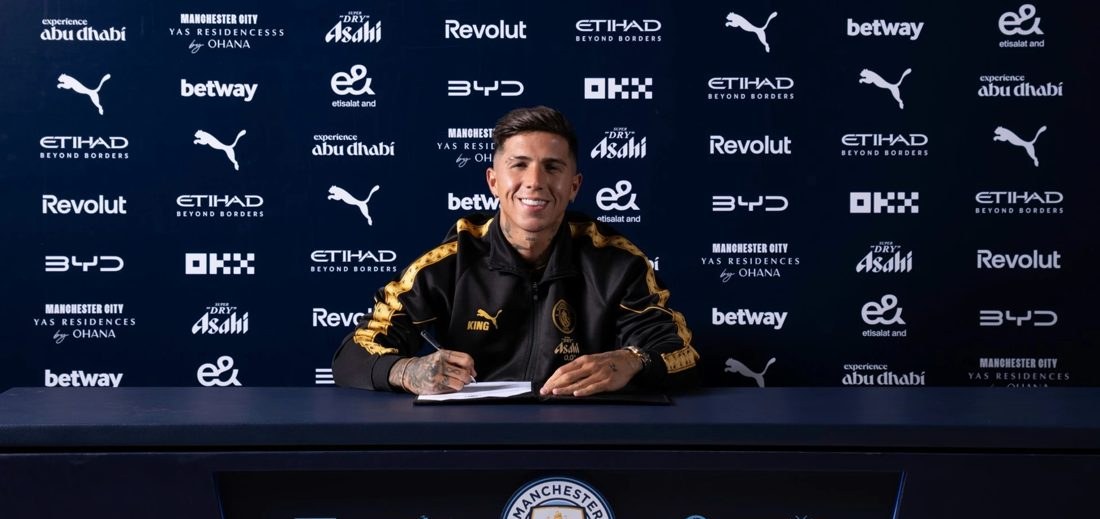 Manchester City fecha contratação de Enzo Fernández por R$870 milhões