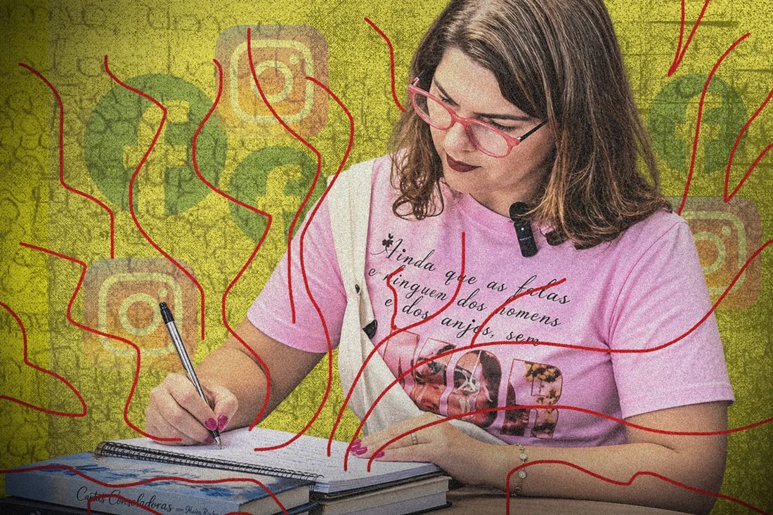 Mulher recebe carta supostamente psicografada por médium e identifica erros copiados da internet
