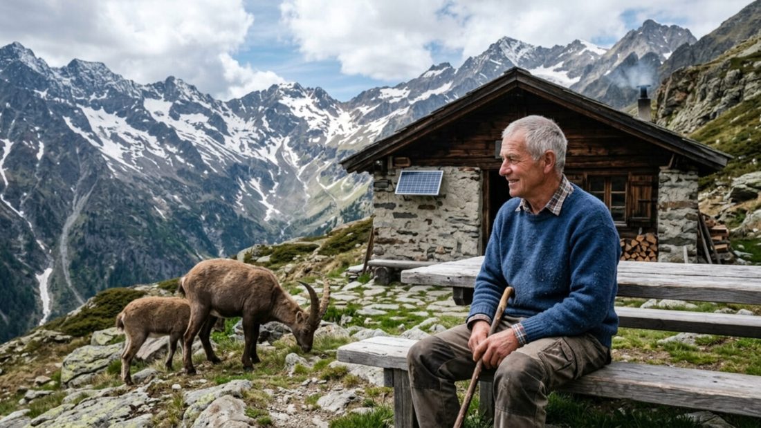 Programador de 73 anos abandona IBM e passa a viver em cabana alpina a 2.000 metros: “Sinto que os animais me reconhecem”