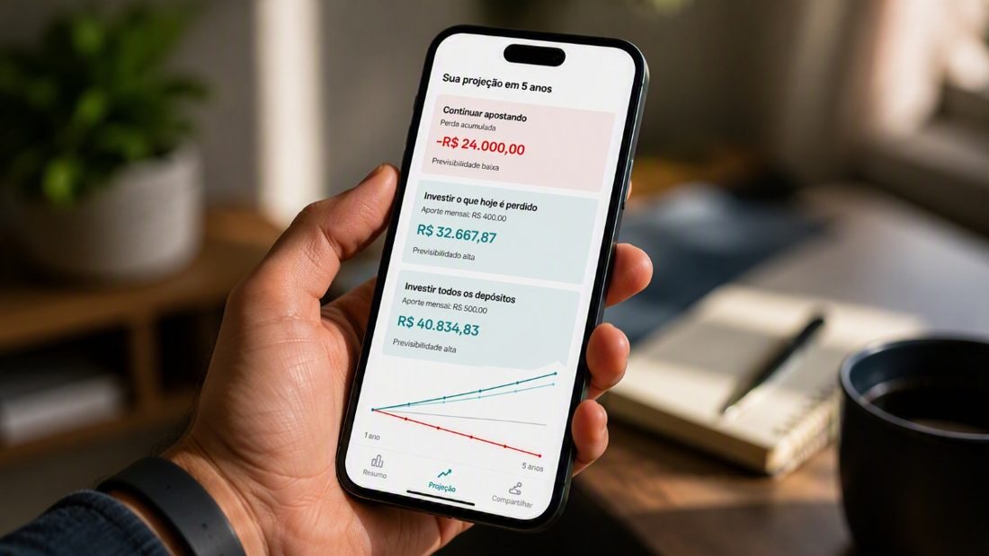 Quanto as bets podem custar ao seu futuro? Seu Dinheiro lança calculadora de impacto no patrimônio
