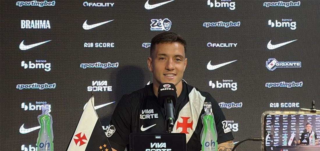 Bruno Duarte é apresentado no Vasco e destaca objetivo de "fazer gol"