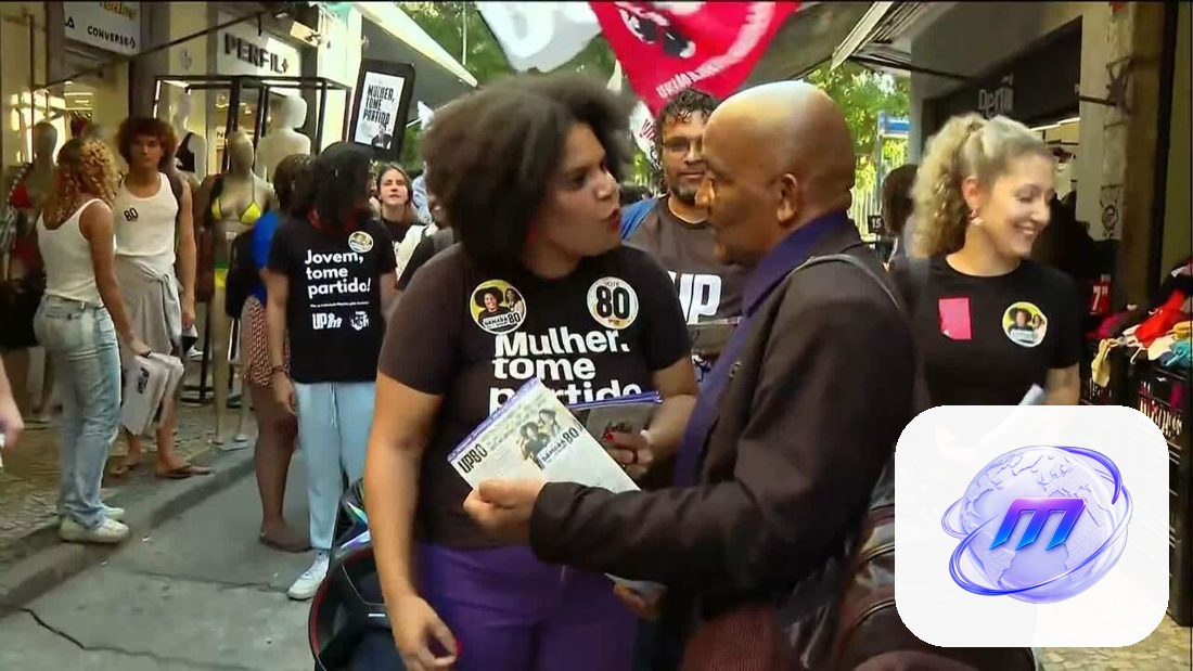 Candidata à Presidência Samara Martins faz campanha no Rio