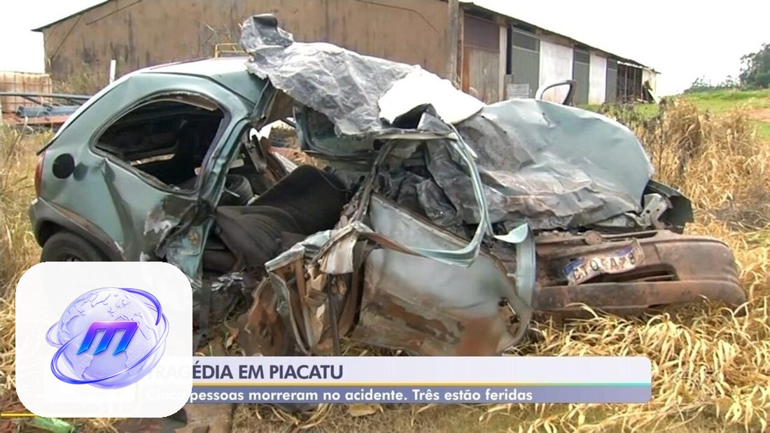 Batida frontal entre picape e carro deixa cinco mortos na Rodovia Domingos Antunes Guimarães, em Piacatu