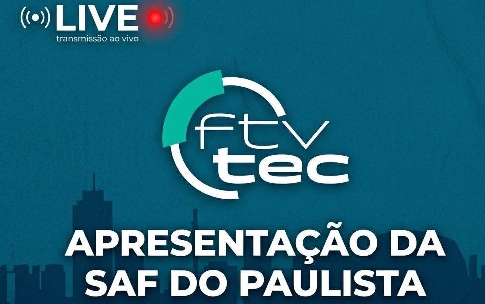 Paulista apresenta SAF nesta sexta-feira em evento com transmissão ao vivo da TVTEC