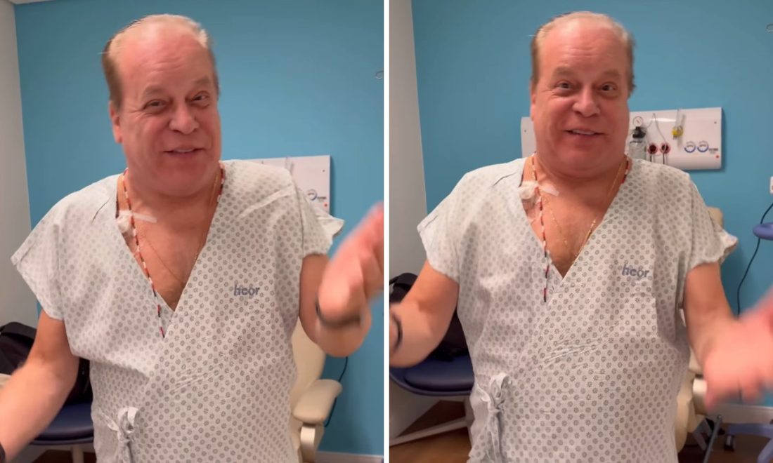 Chico Pinheiro grava vídeo no HCor anunciando 11ª semana de quimioterapia e brinca sobre "farmar aura"