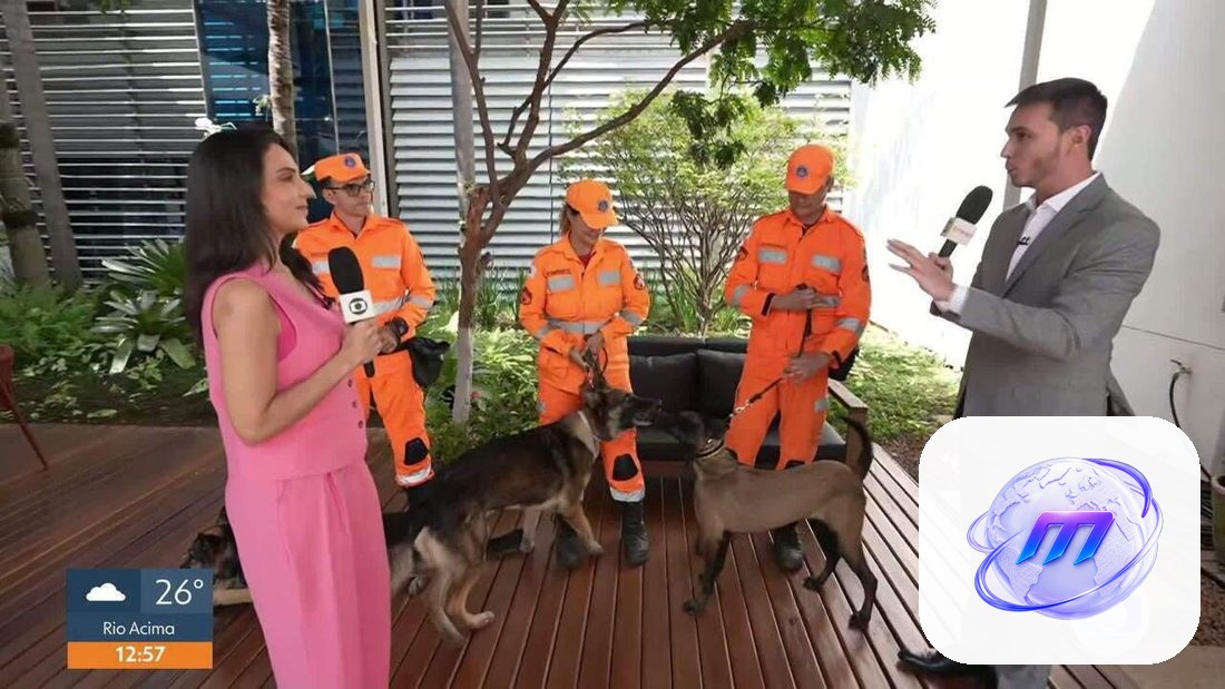 Cães bombeiros celebram o Dia Mundial do Cachorro no MG1