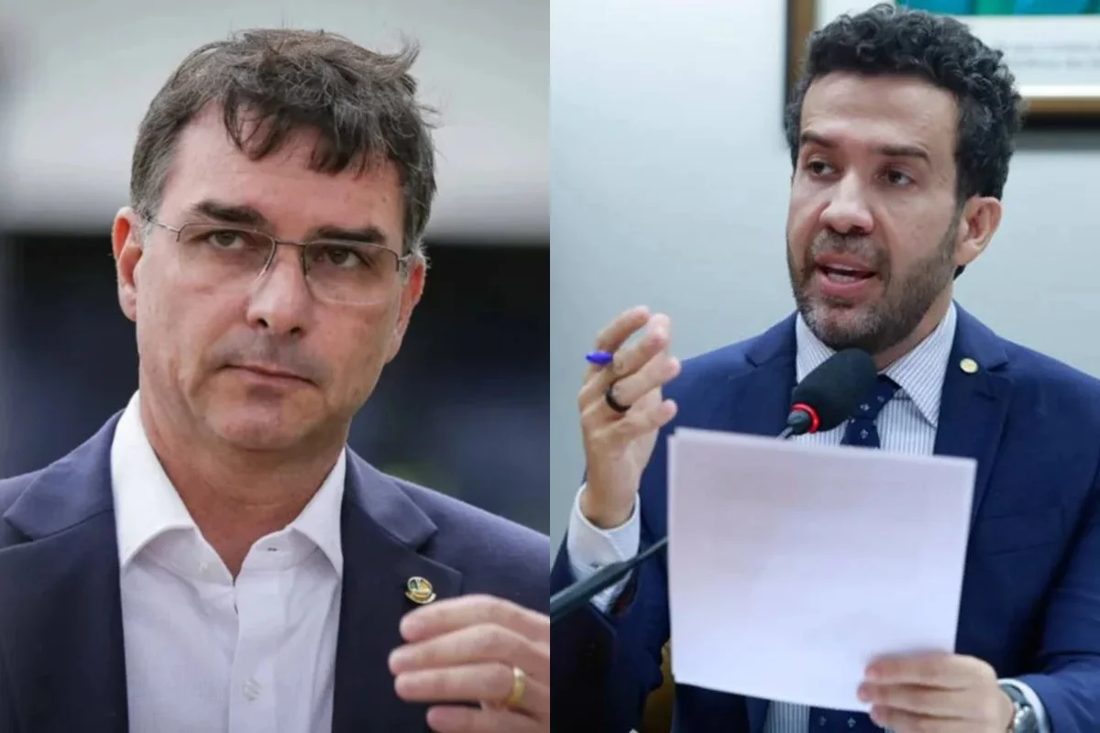 Flávio Bolsonaro convida ex‑esposa de André Janones para debate e tenta barrar deputado