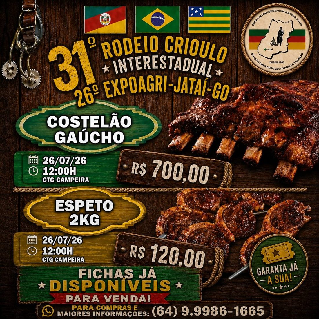 Almoço Campeiro Reúne Famílias na EXPOAGRI e Rodeio Crioulo de Jataí