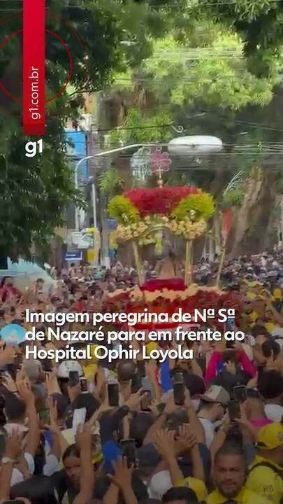 Imagem peregrina de Nossa Senhora de Nazaré visita Hospital Ophir Loyola em Belém