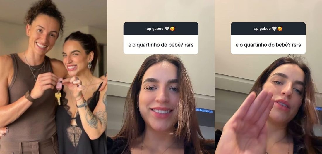 Bruna Unzueta e Gabi Guimarães respondem à cobrança pelo "quartinho do bebê" enquanto celebram mudança para novo apartamento