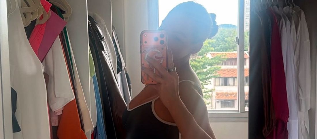 Bárbara Heck brinca com mudanças do corpo na gravidez: "Bumbum crescendo mais que a barriga"