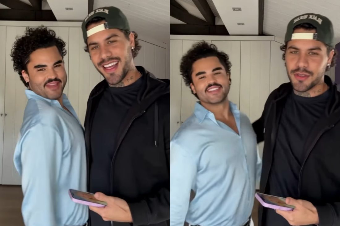 Zé Felipe e Lucas Guedez reagem a vídeo de IA que os coloca como casal