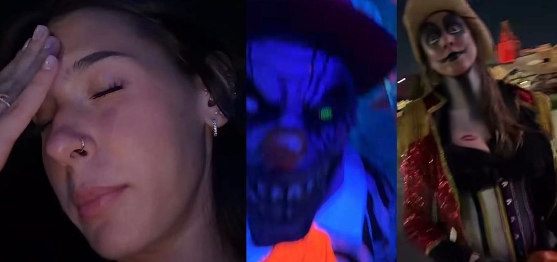 Ana Castela enfrenta sequência de sustos em parque temático de Halloween em Orlando
