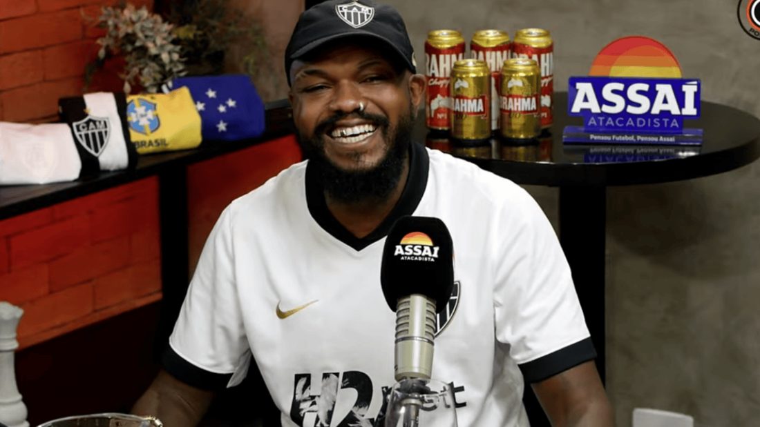Djonga provoca Gabigol após derrota do Atlético para o Santos e conta que pediu ao pai para enviar áudio