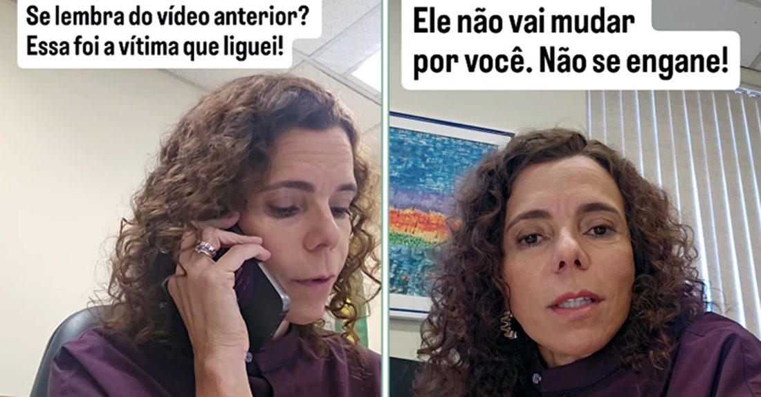 Juíza Flávia Justa alerta mulheres sobre falsas promessas de mudança de agressores após ligar para vítima que faltou à audiência
