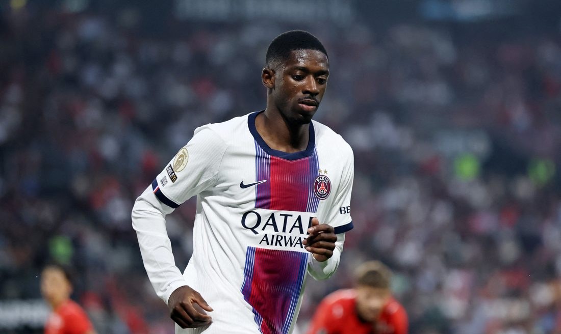 PSG concede cinco dias de folga a Ousmane Dembélé e o deixa de fora do duelo contra o Lille