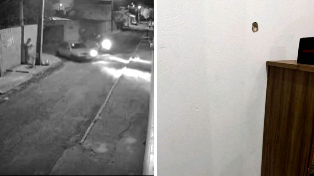 Família vive cena de terror após criminosos invadirem casa e atirarem várias vezes
