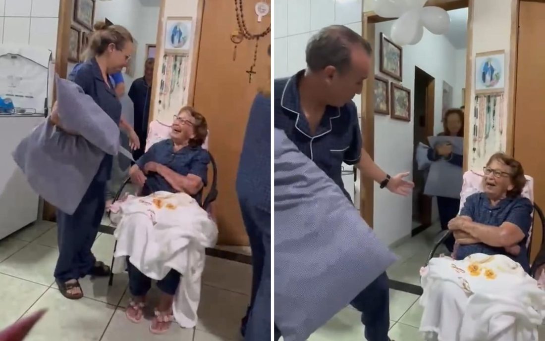 Filhos Fazem Surpresa Emocionante para Mãe de 92 Anos em Anápolis