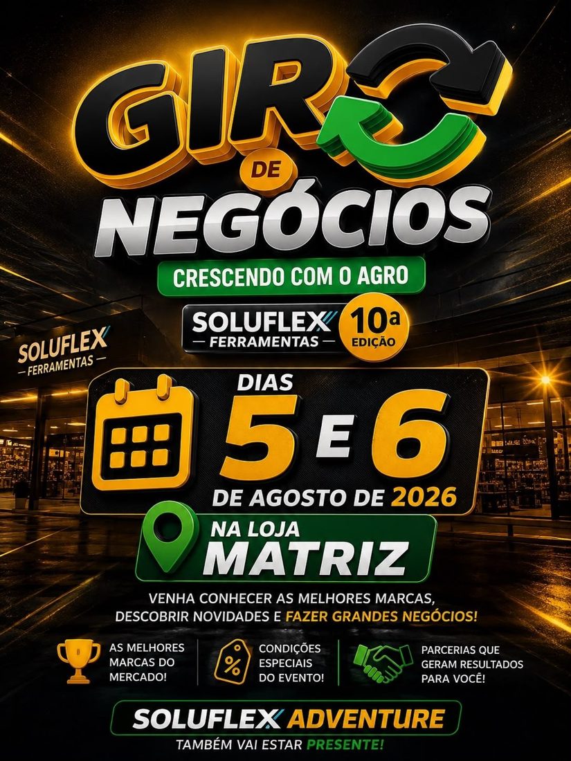 Giro de Negócios da Soluflex Ferramentas Atrai Produtos Inovadores em Jataí