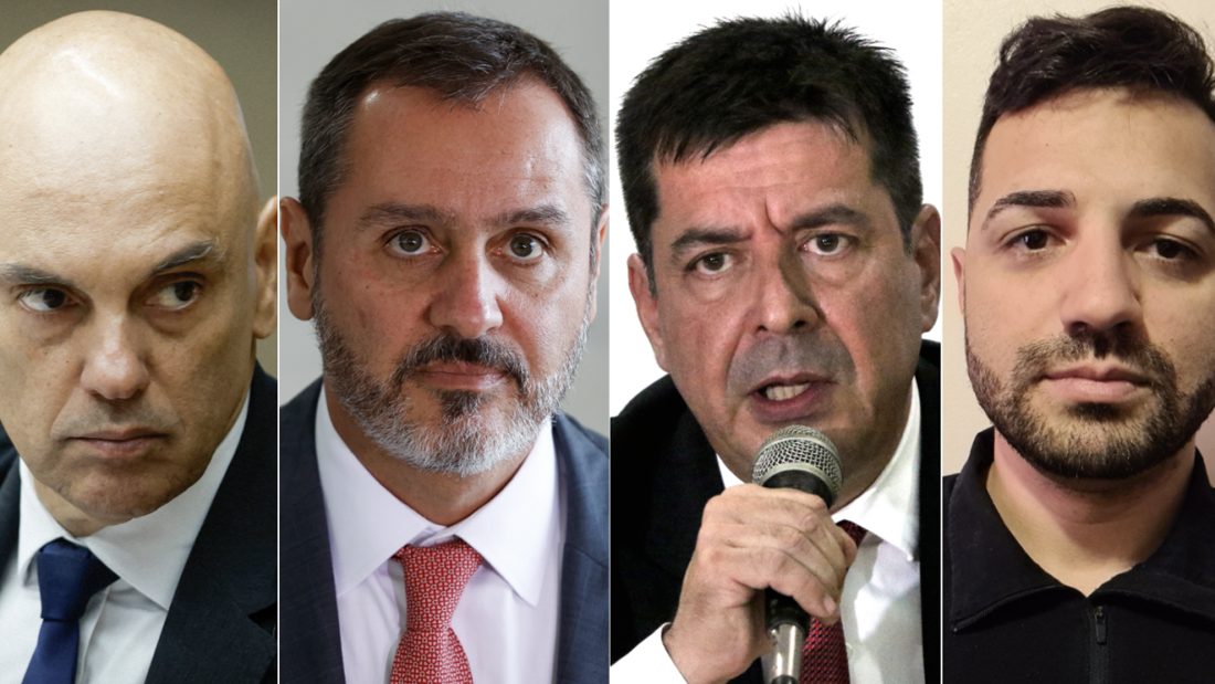 Moraes recebe Andrei Rodrigues, Leandro Almada e agente Denis de Carli em reunião não agenda no STF