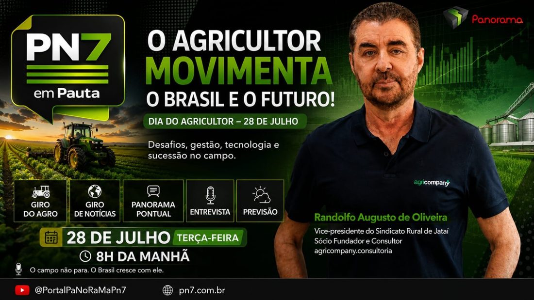 PN7 em Pauta destaca Dia do Agricultor e futuro do agro em Jataí