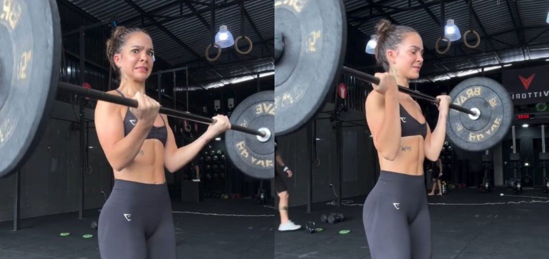 Mel Maia exibe treino de bíceps e abdômen trincado nas redes sociais