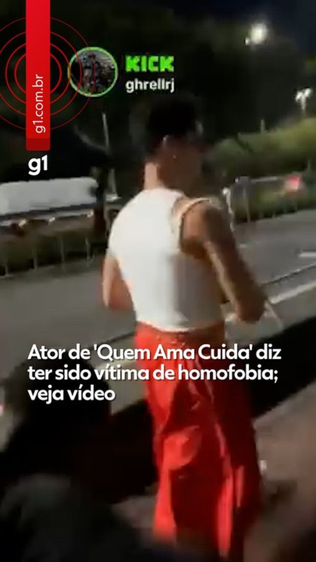 Ator João Victor Gonçalves e streamer GH Rell RJ trocam acusações de homofobia e racismo em live no entorno do Rock in Rio