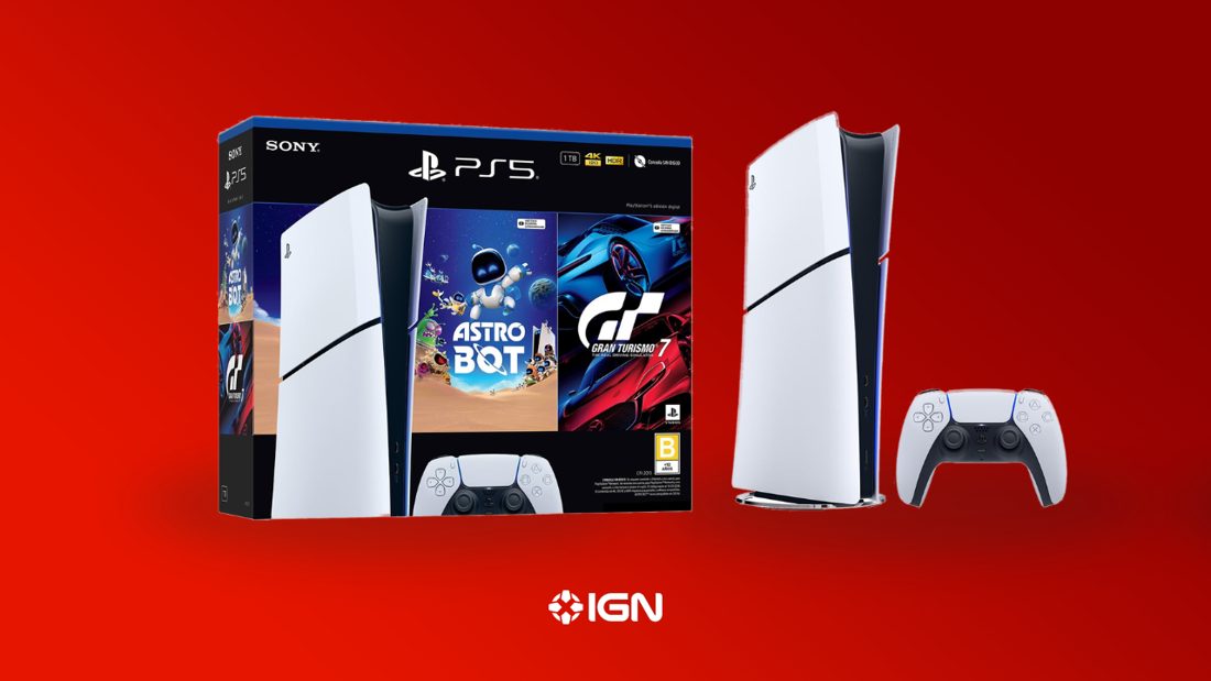 PS5 Digital Edition sai por R$3.879,83 com bundle de DualSense branco, Astro Bot e Gran Turismo 7 na Magalu (AliExpress)