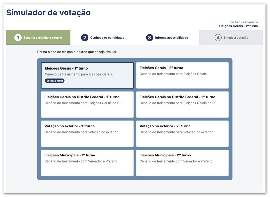 Simulador de votação permite treinar o uso da urna eletrônica antes das eleições de 2026