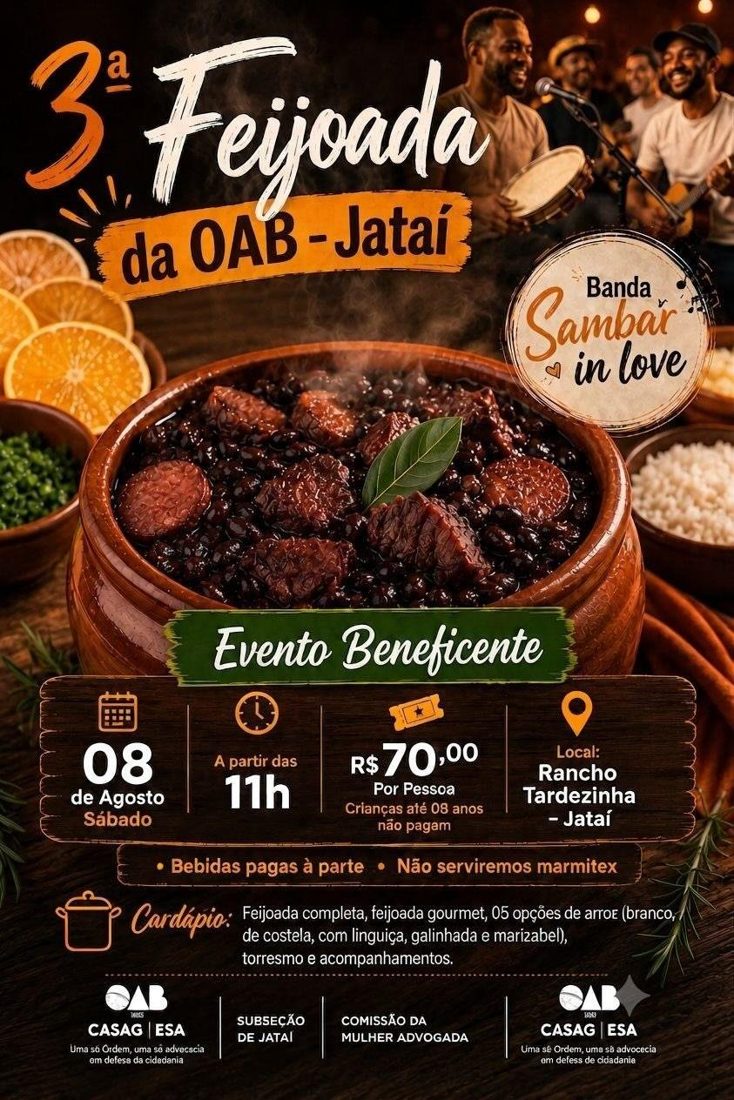 Feijoada da OAB Jataí Volta a Unir a Comunidade em Agosto