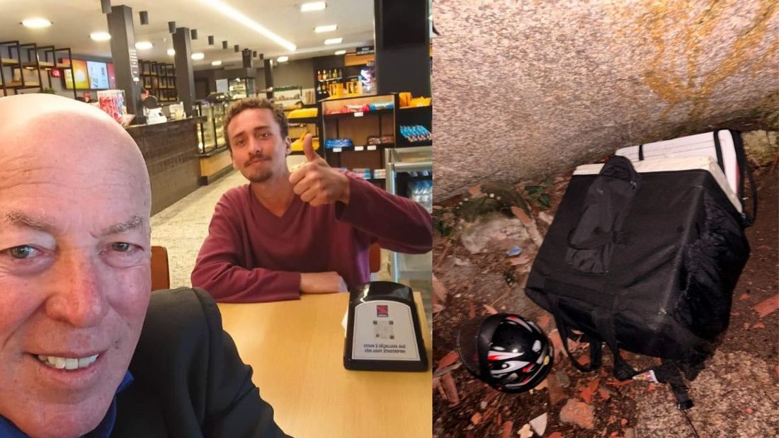 Entregador desaparecido há mais de uma semana é localizado em Joinville por funcionário de shopping