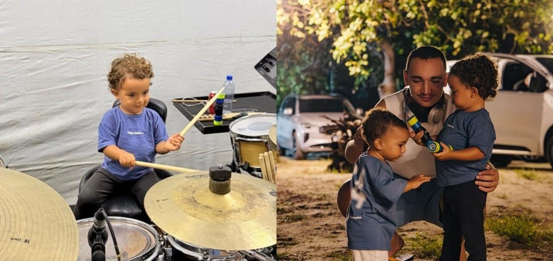 João Gomes leva filho ao palco do ensaio para o Rock in Rio 2026 e brinca: ‘Alguém quer contratar?’