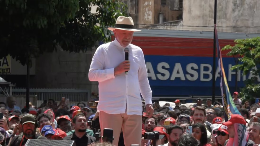 Internautas criticam comício de Lula em frente à Casas Bahia em São José do Rio Preto