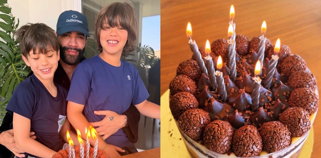 Gusttavo Lima celebra 37 anos ao lado dos filhos e recebe declaração apaixonada de Andressa Suita