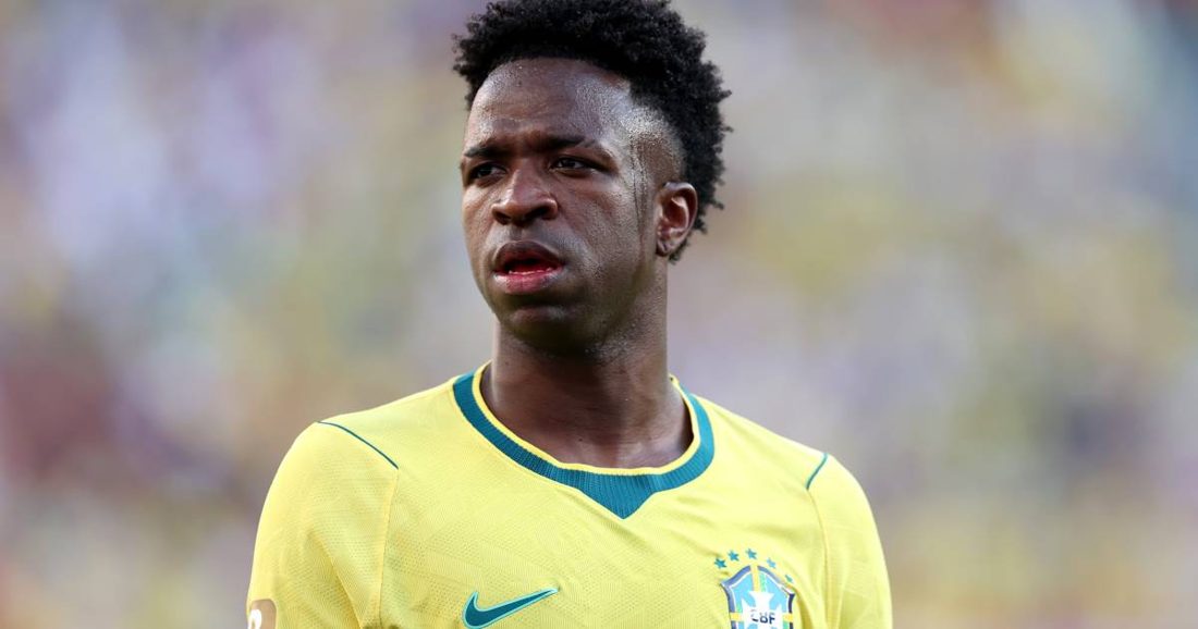 Vini Jr. prefere CT do Real Madrid a casa durante visita de Virginia Fonseca, apontam jornalistas espanhóis