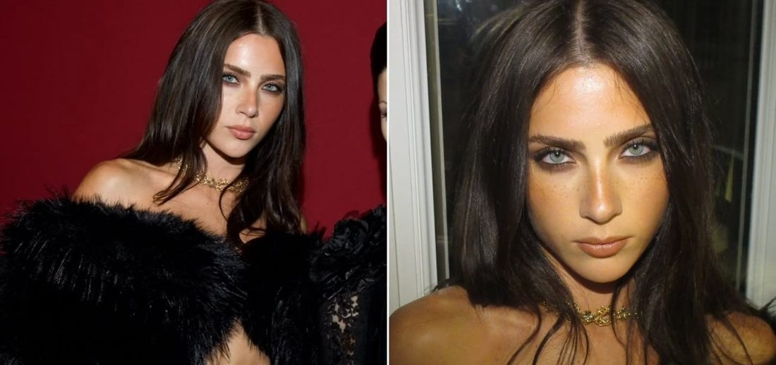 Jade Picon exibe abdômen definido em look dark na Semana de Moda de Paris