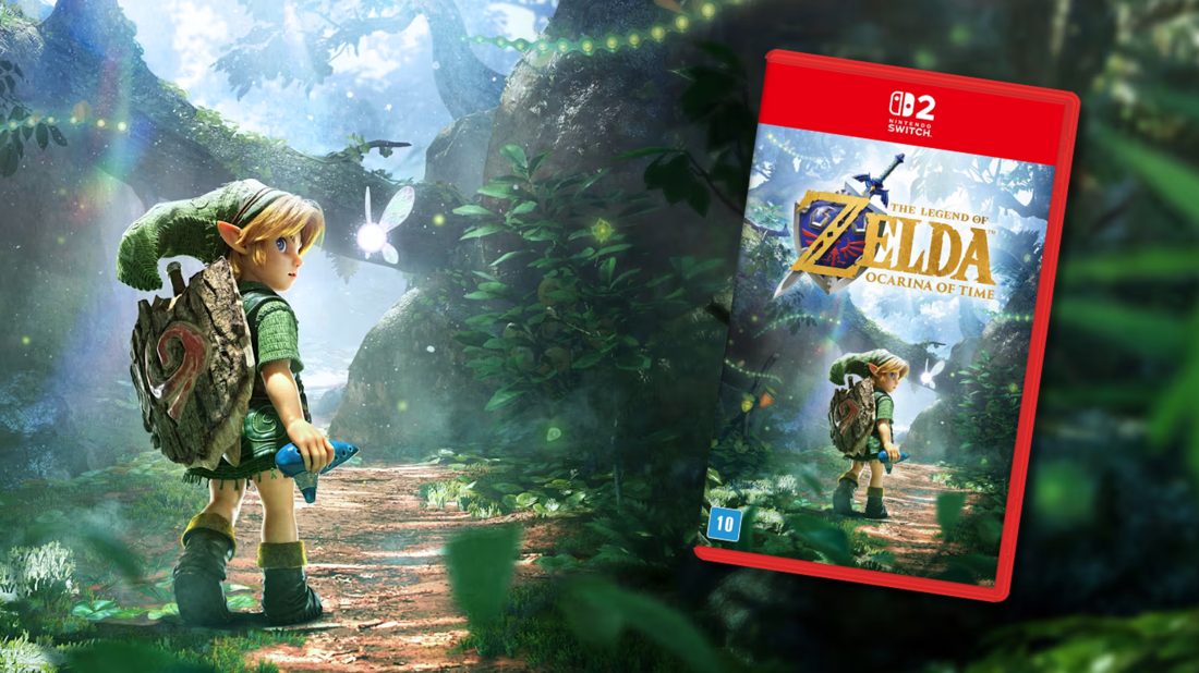 Pré-venda aberta no Brasil para The Legend of Zelda: Ocarina of Time remake exclusivo no Nintendo Switch 2
