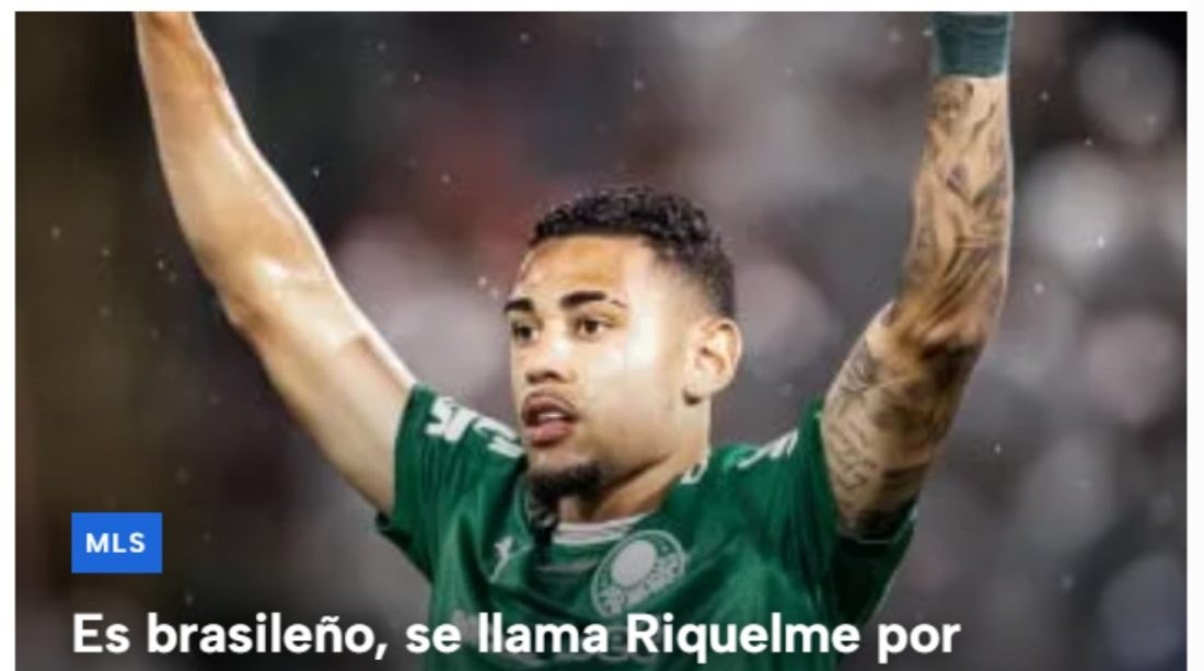 Canal argentino anuncia que jovem Riquelme jogará ao lado de Messi no Inter Miami e revela valor da venda ao Palmeiras