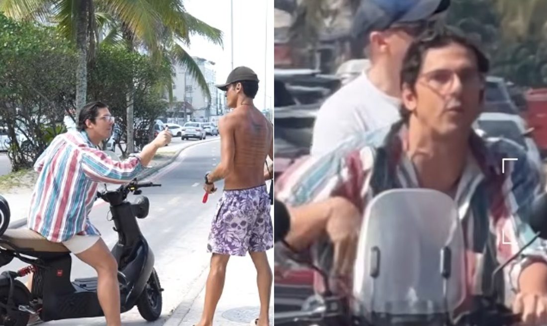Rafael Infante discute com fotógrafo na praia e fotógrafo desabafa sobre a situação