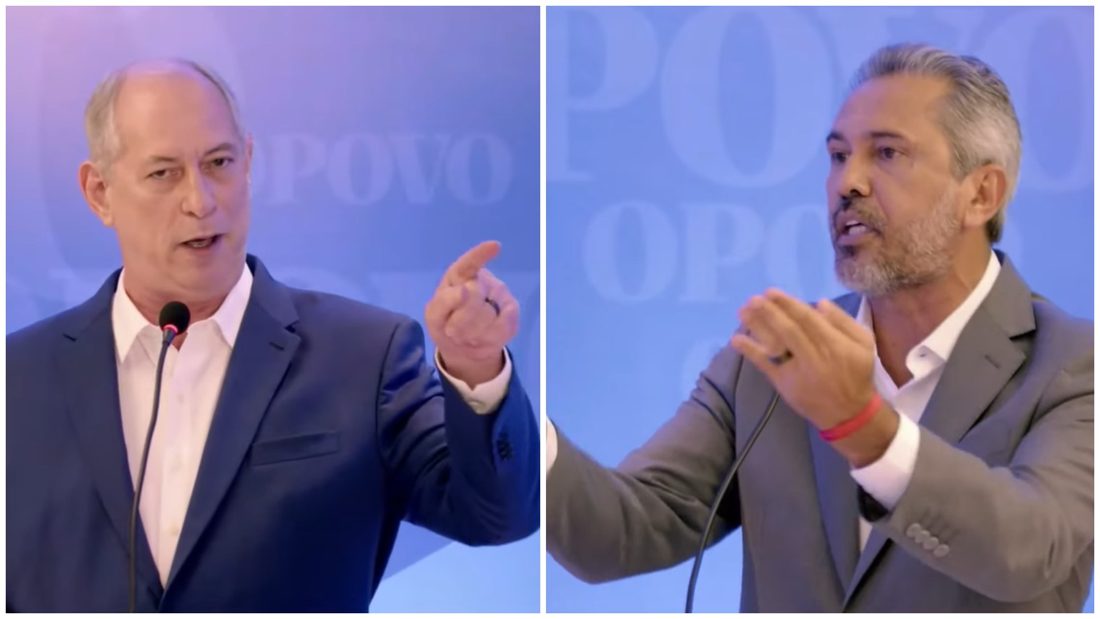 Debate para governo do Ceará tem troca de acusações entre Ciro Gomes e Elmano de Freitas