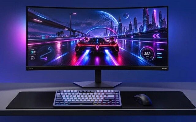 Philips lança Evnia 36M4C5500P, que a empresa diz ser o primeiro monitor gamer de 36 polegadas do mundo