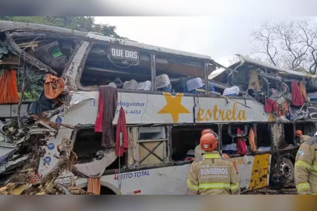 Ônibus que tomou 10 vidas em Petrópolis não estava habilitado para transporte interestadual