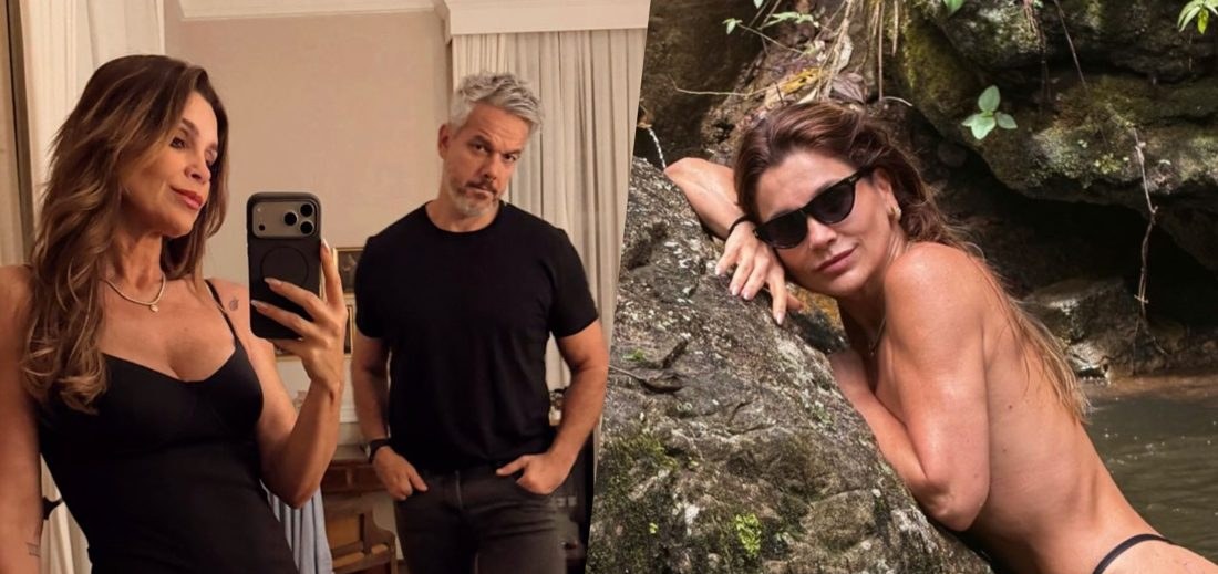 Flávia Alessandra celebra 20 anos de casamento com Otaviano Costa em clima romântico na serra