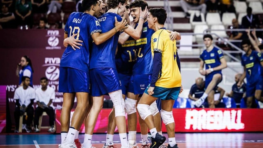Brasil supera Polônia e mantém invencibilidade no Mundial Sub-17 de Vôlei Masculino