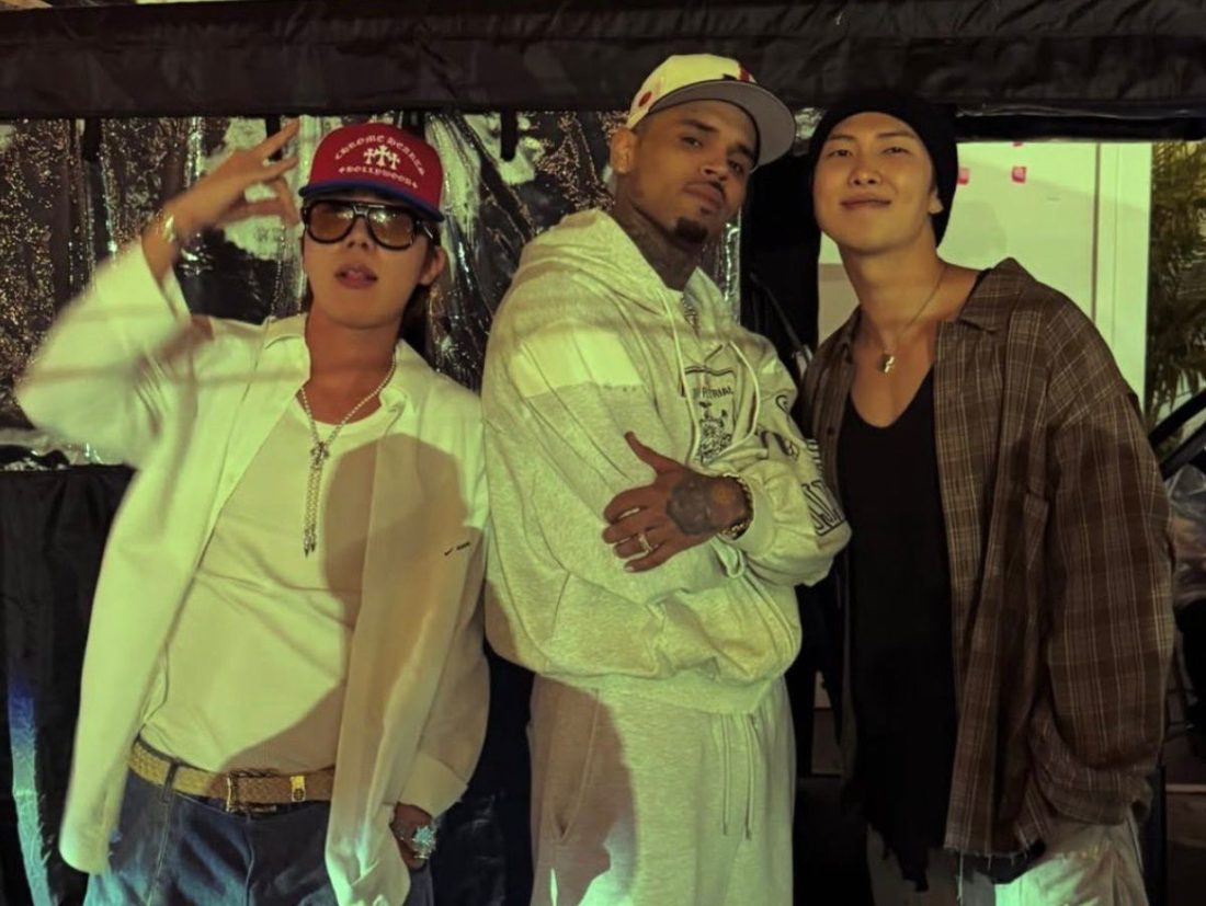 V e Jungkook do BTS também são fãs de Chris Brown