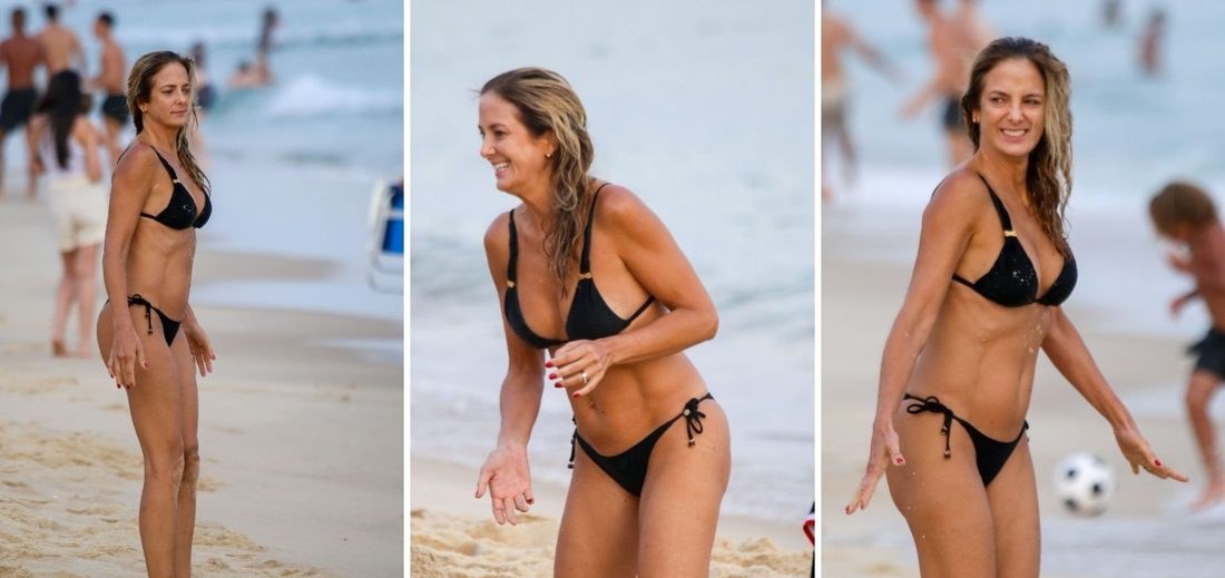 Ticiane Pinheiro desfruta fim de tarde em Ipanema e revive legado da Garota de Ipanema